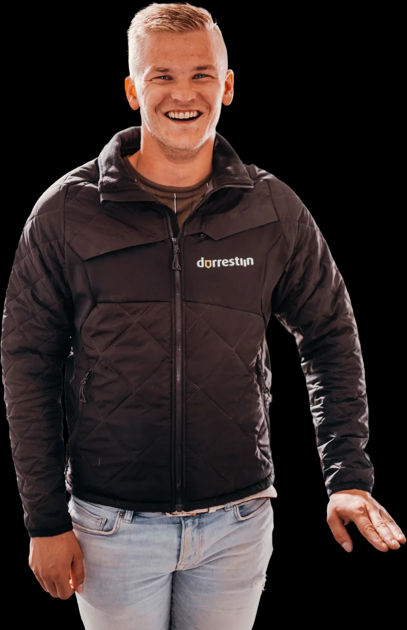 Lachende medewerker van Dorrestijn