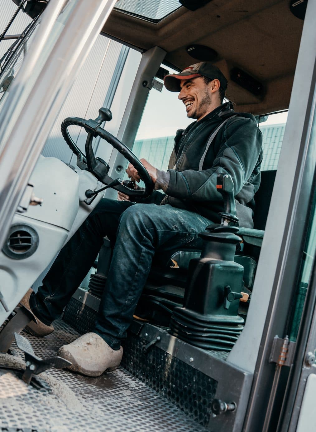 Machinist van Dorrestijn aan het werk