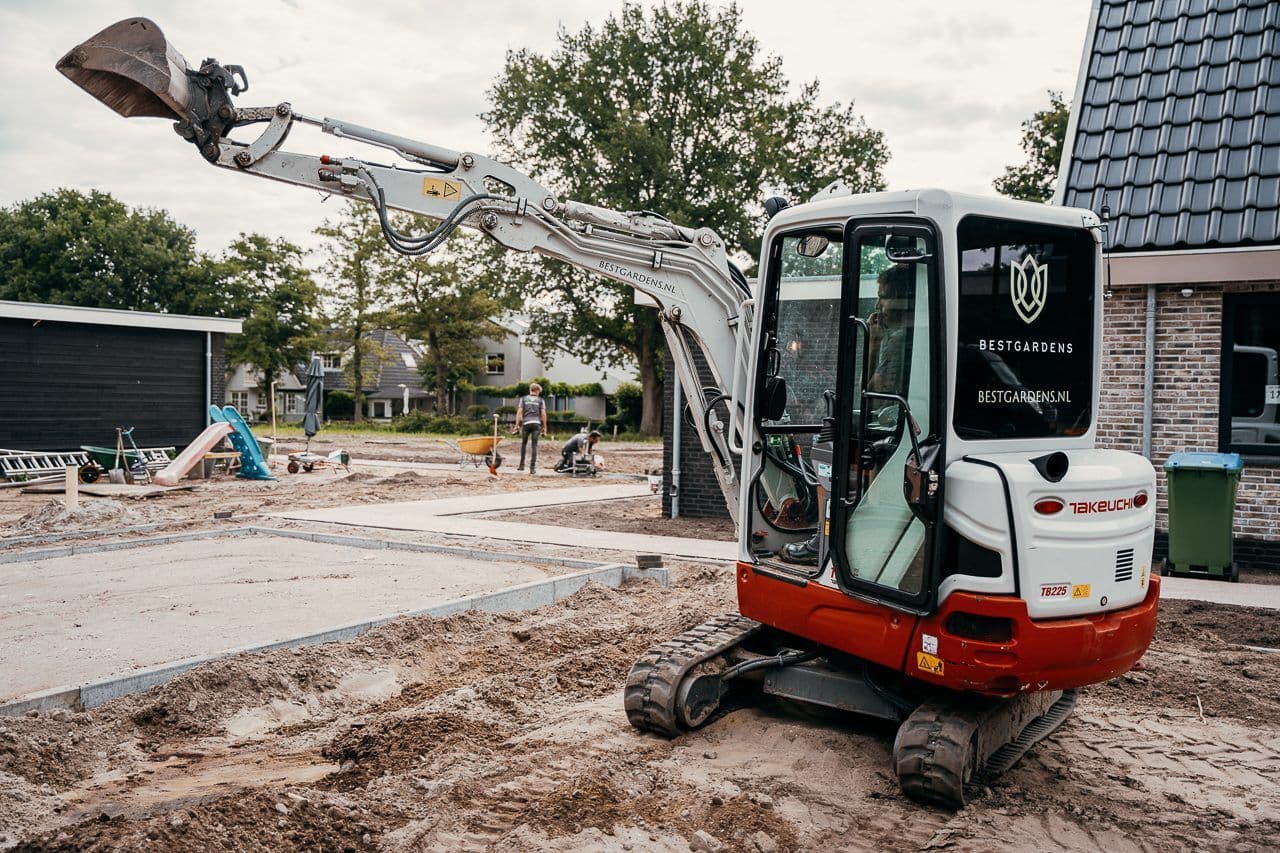 Grondwerk grote tuin in Veenendaal, foto 11