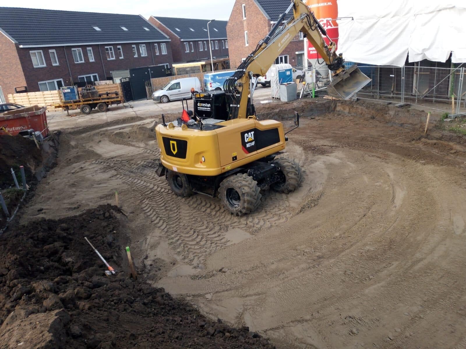 Grondwerk nieuwbouw Arnhem, foto 1