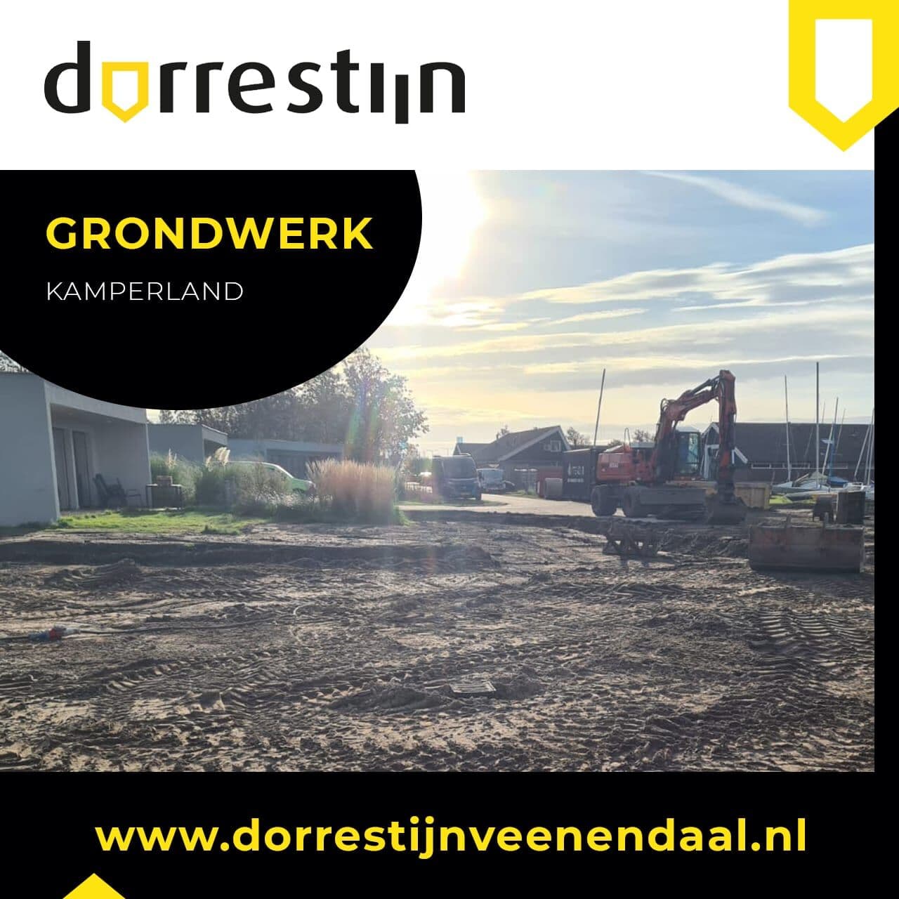 Grondwerk hoofdgebouw recreatiepark De Schotsman, foto 1