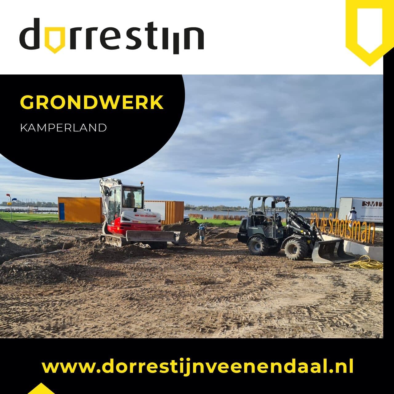 Grondwerk hoofdgebouw recreatiepark De Schotsman, foto 2