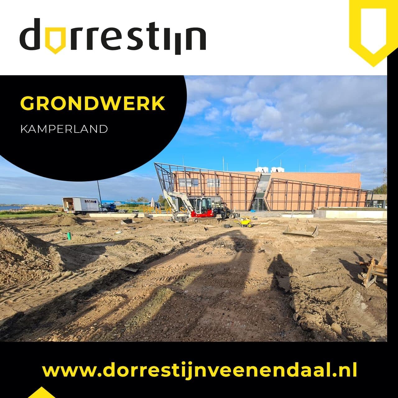 Grondwerk hoofdgebouw recreatiepark De Schotsman, foto 3