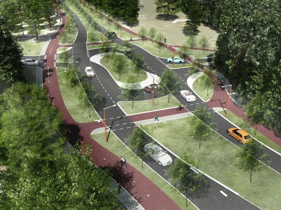 Straatwerk Parklaan Ede, foto 1