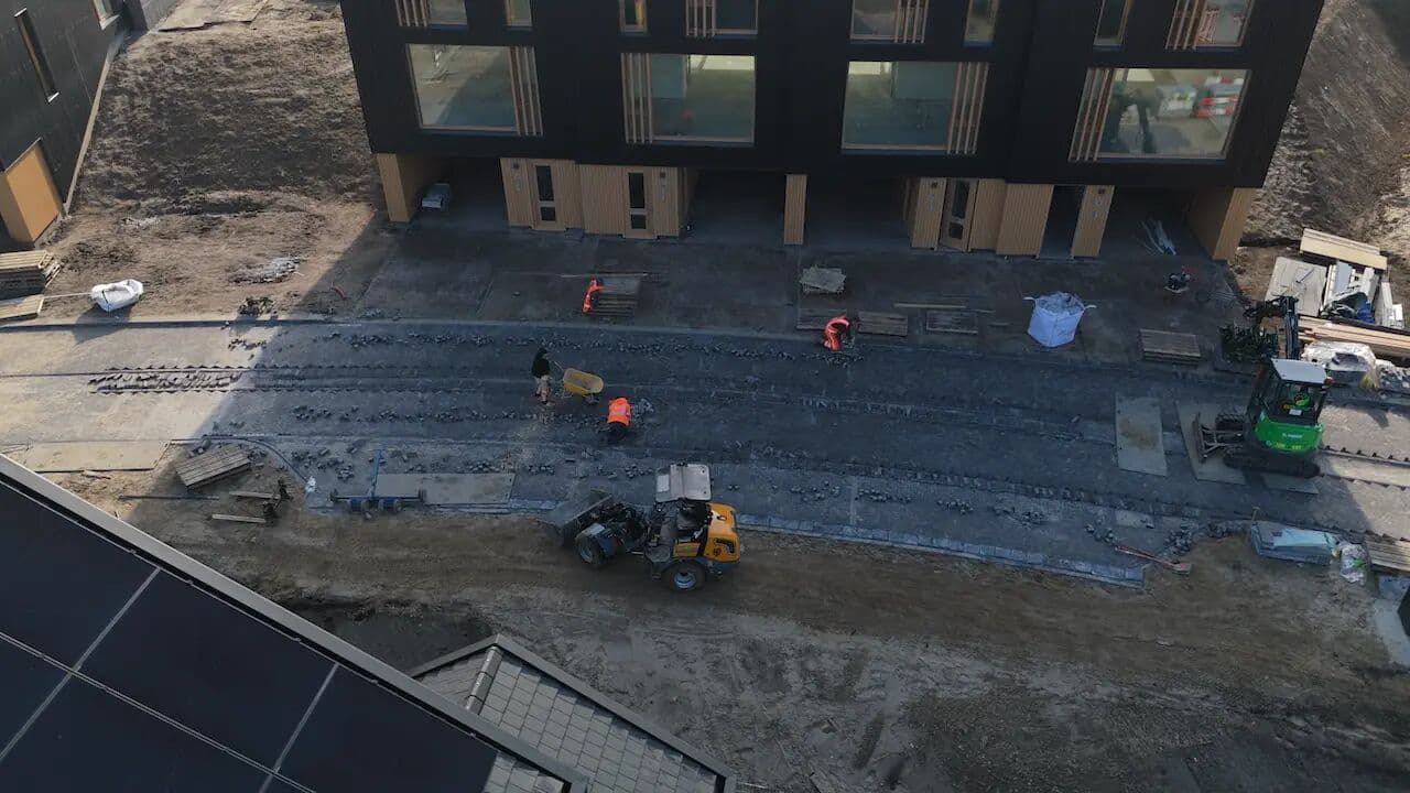 Duurzaam straatwerk in nieuwbouwwijk Nijmegen, foto 1