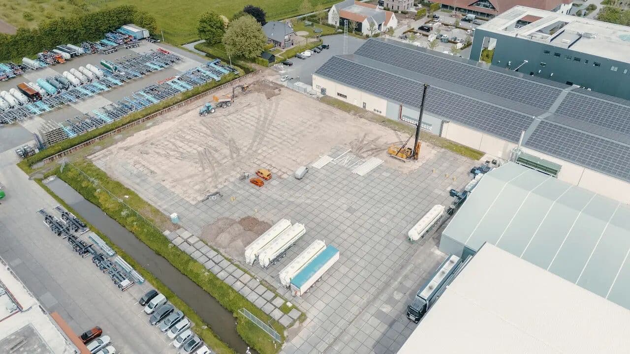 Grondwerk nieuwbouw veevoerfabriek Kesteren, foto 2