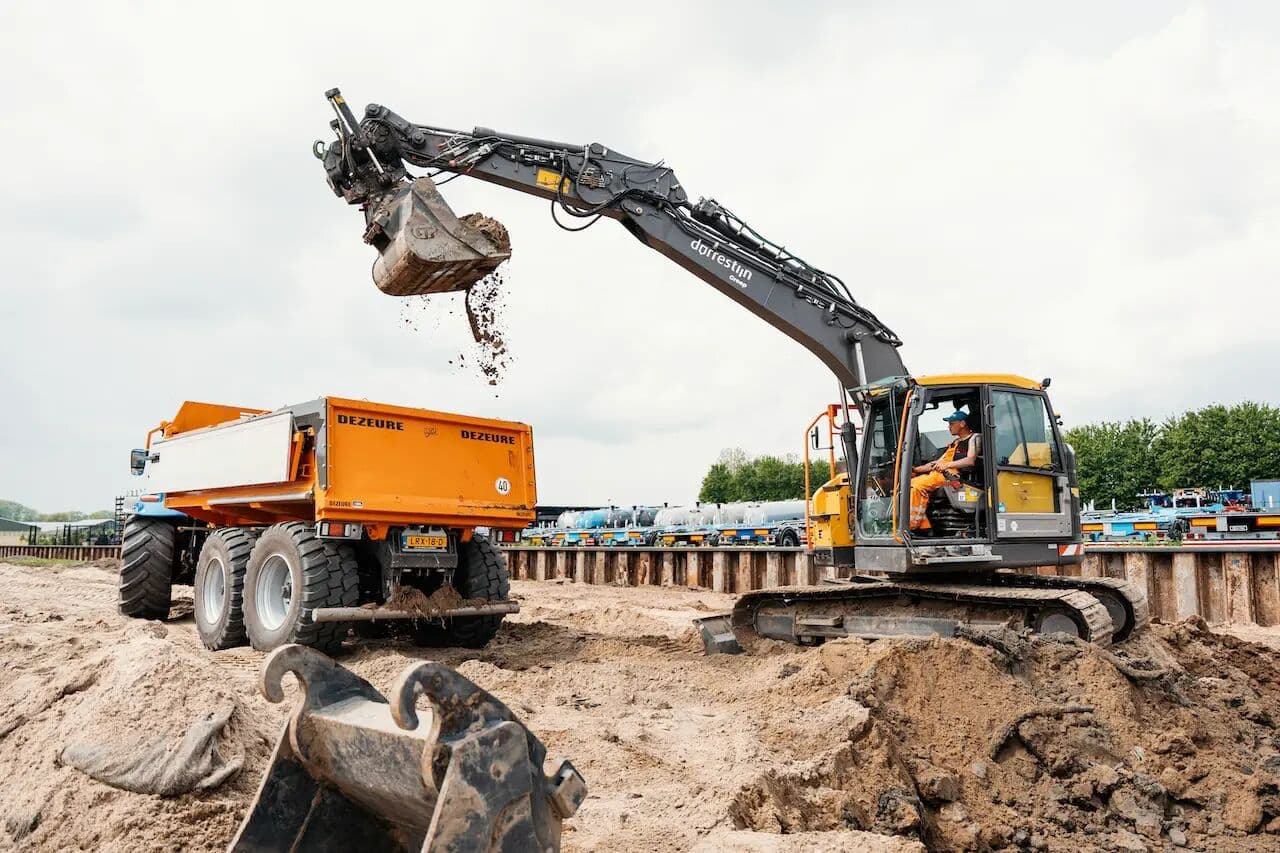 Grondwerk nieuwbouw veevoerfabriek Kesteren, foto 5